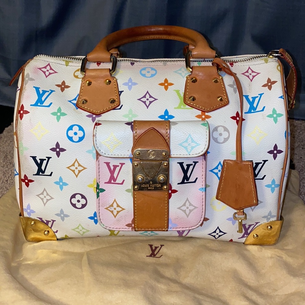 Louis Vuitton Speedy Monogram Multicolor 30 Dust Bag Key - Picture 2 of 16